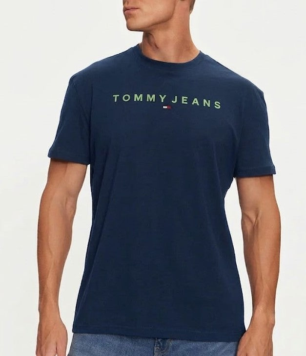 T-shirt in jersey con logo ricamato