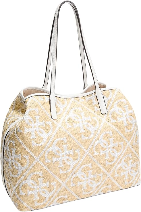 Borsa Shopper GUESS effetto rafia Kirsten Large 2 in 1 Tote