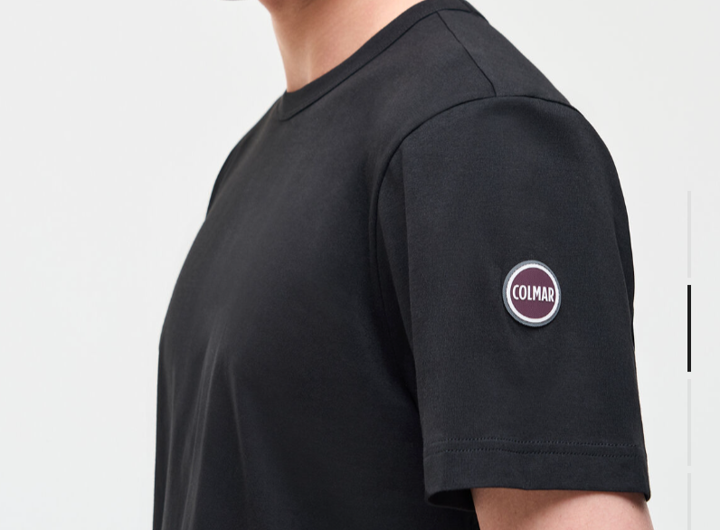 T-shirt logata in cotone