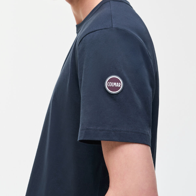 T-shirt logata in cotone