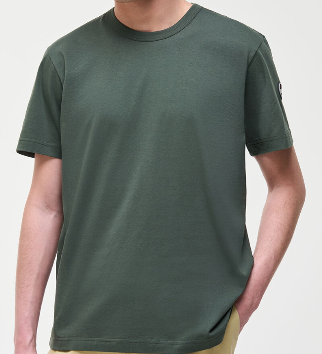 T-shirt logata in cotone