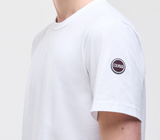 T-shirt logata in cotone