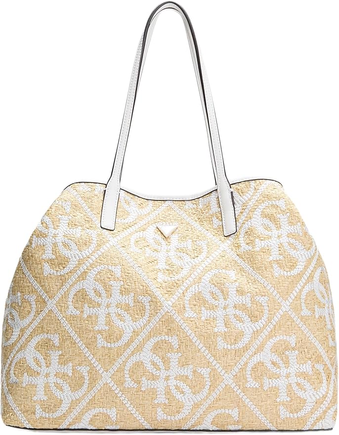 Borsa Shopper GUESS effetto rafia Kirsten Large 2 in 1 Tote