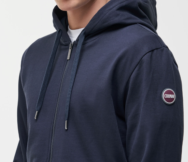 Felpa con cappuccio e full zip