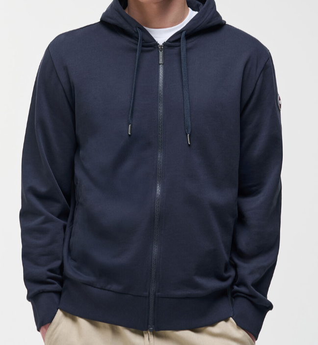 Felpa con cappuccio e full zip