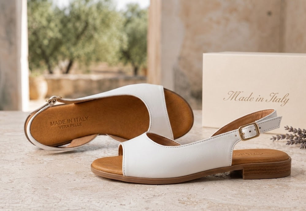 Sandalo basso peep-toe