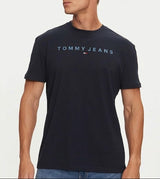 T-shirt in jersey con logo ricamato