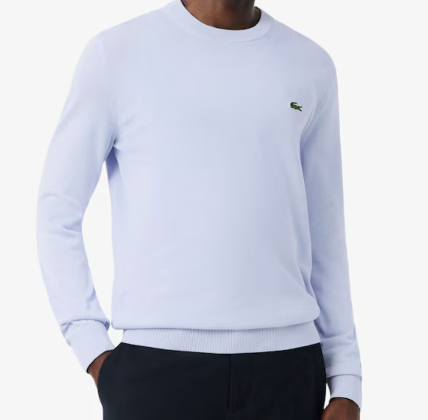 PULLOVER GIROCOLLO IN COTONE