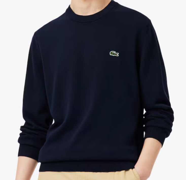 PULLOVER GIROCOLLO IN COTONE