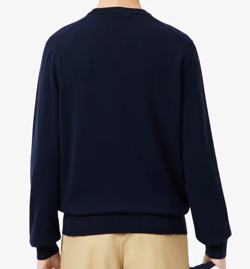 PULLOVER GIROCOLLO IN COTONE