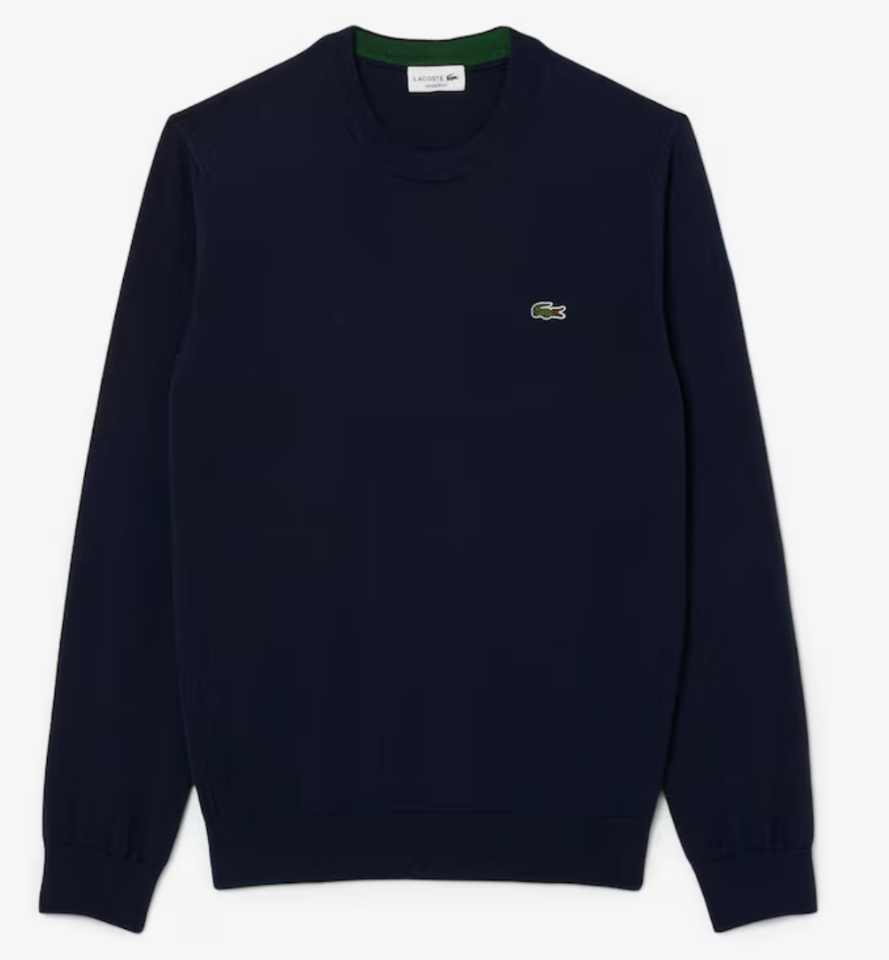 PULLOVER GIROCOLLO IN COTONE