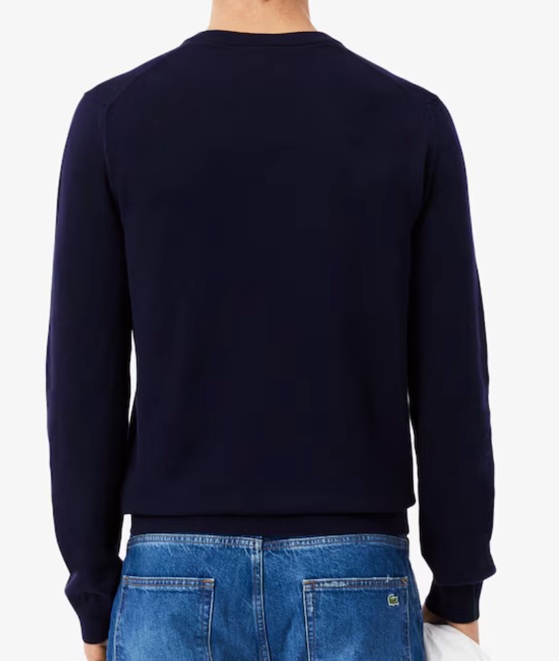 MAGLIONE IN COTONE SCOLLO A V