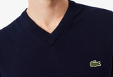 MAGLIONE IN COTONE SCOLLO A V
