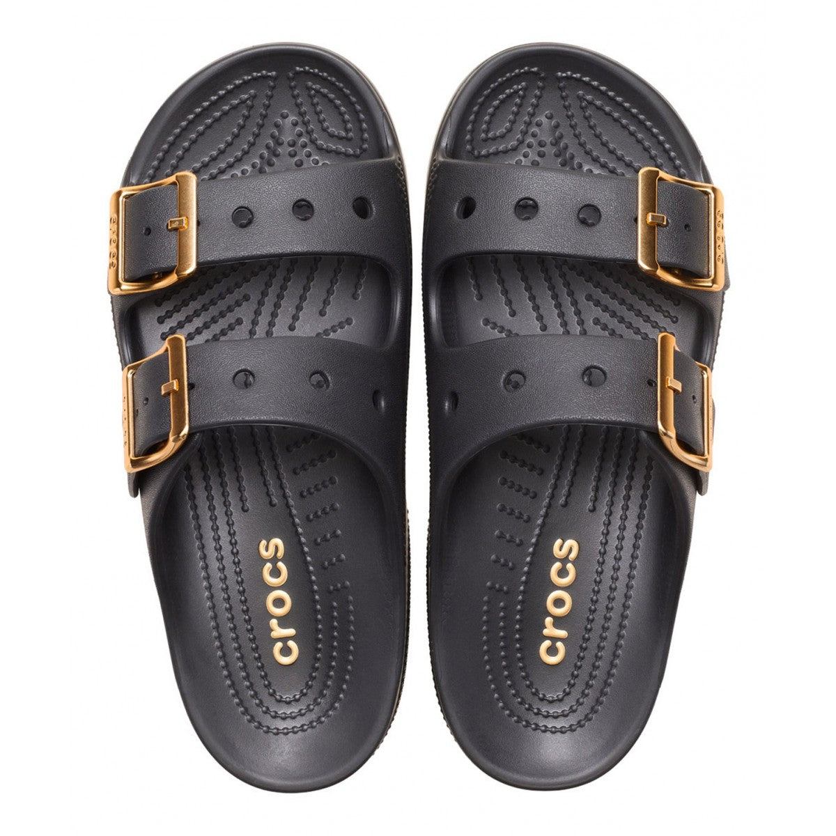 Sandalo Crocs doppia fascia Saturday Metallic Buckle