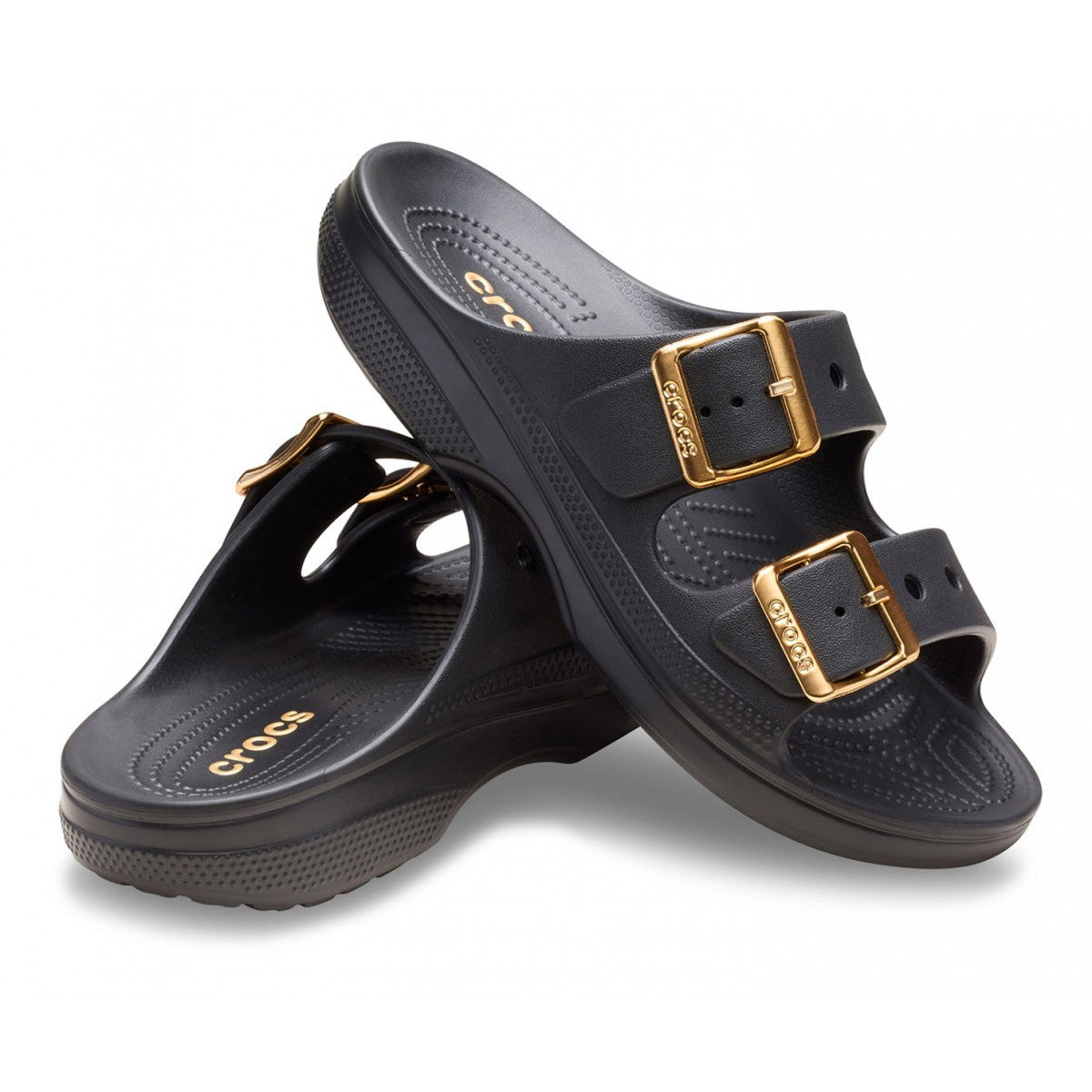 Sandalo Crocs doppia fascia Saturday Metallic Buckle