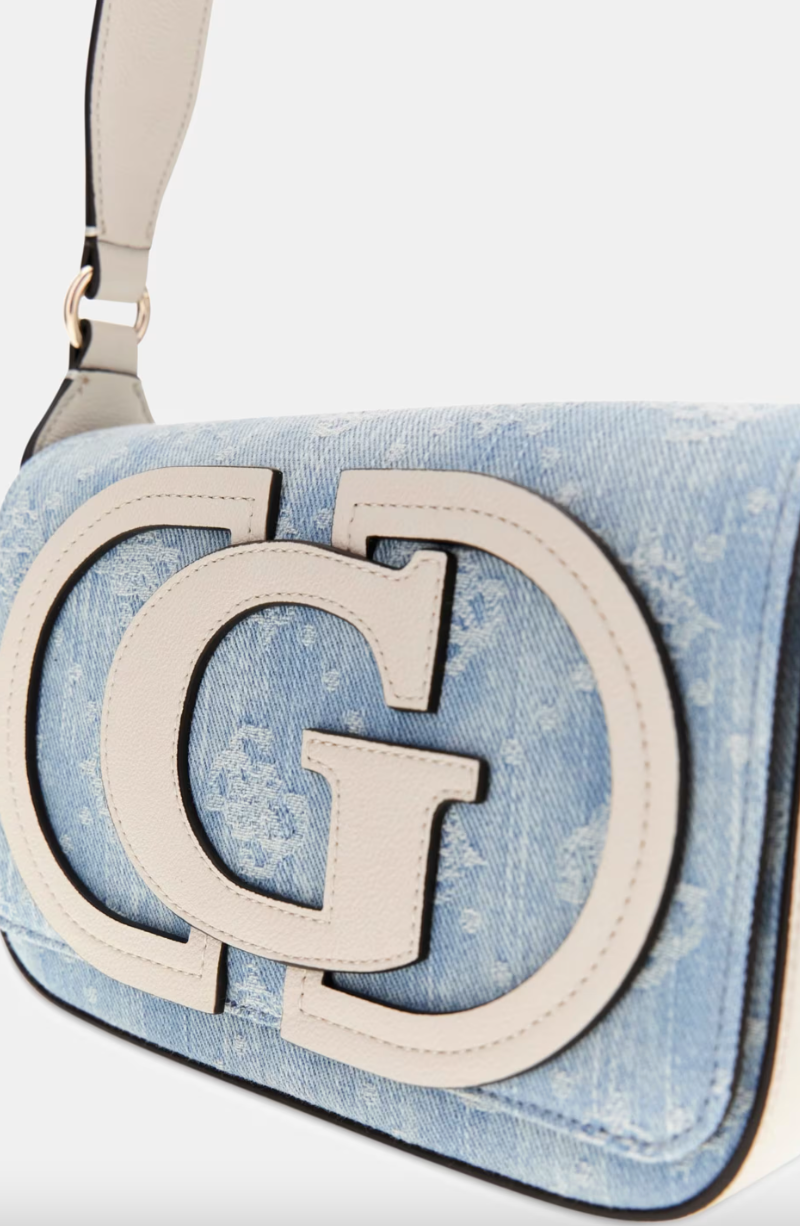 Borsa a tracolla Ruby Flap Shoulder Bag Denim Logo