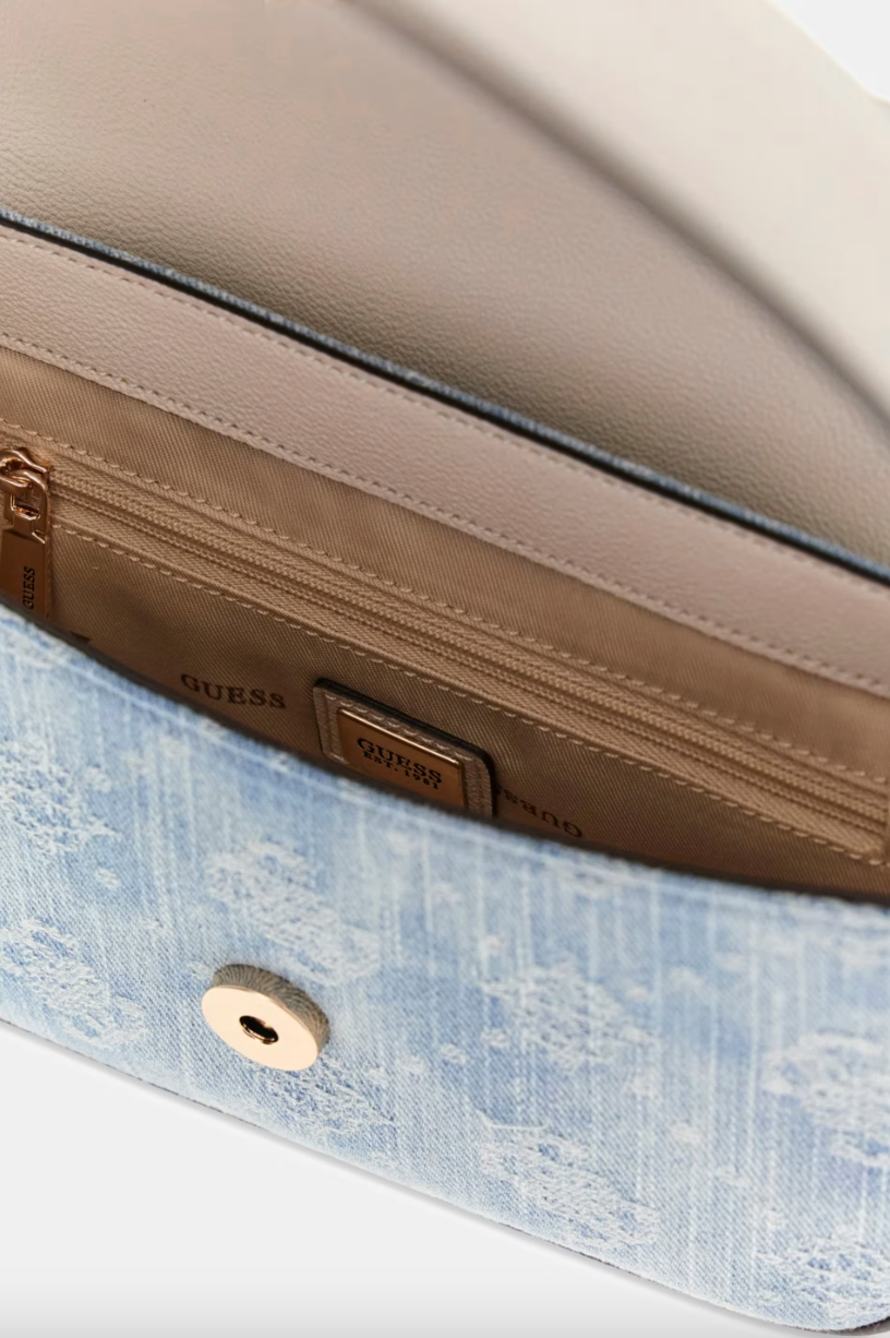 Borsa a tracolla Ruby Flap Shoulder Bag Denim Logo