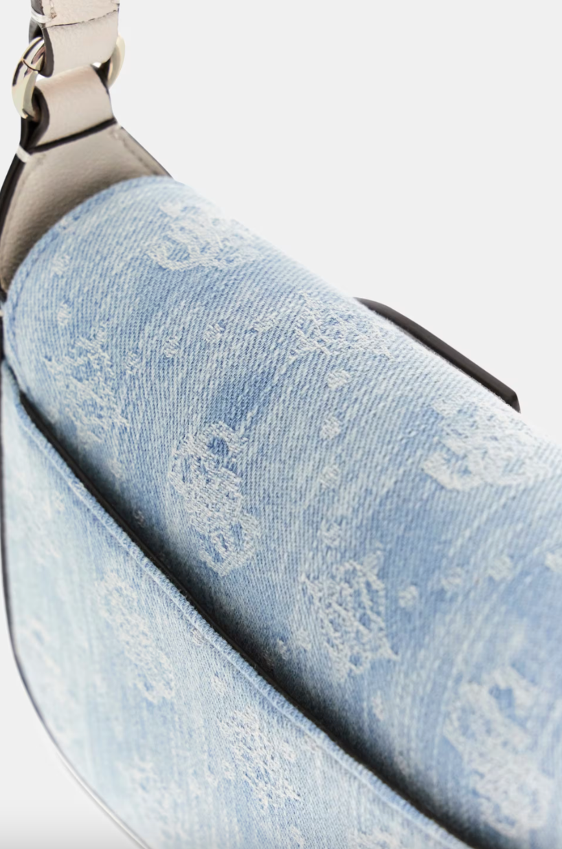 Borsa a tracolla Ruby Flap Shoulder Bag Denim Logo