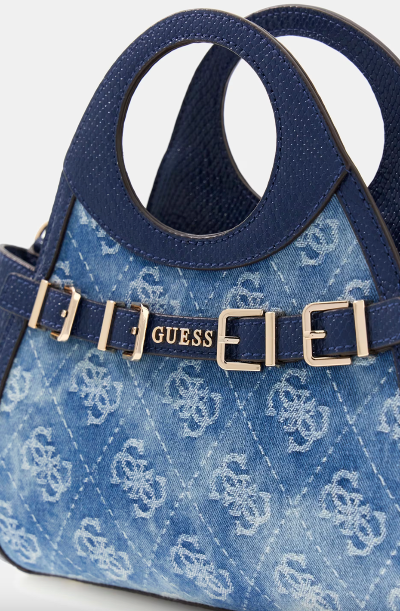 Borsa a mano in denim Dovie