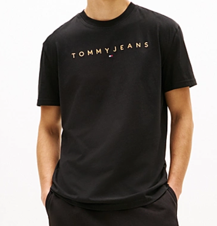 T-shirt in jersey con logo ricamato