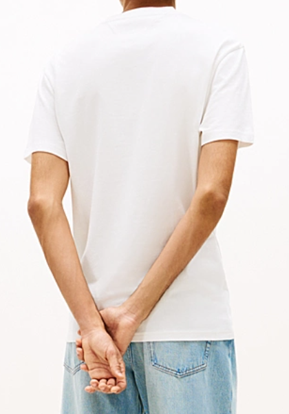 T-shirt in jersey con logo ricamato