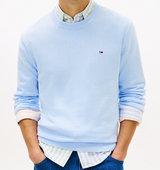 Pullover Tommy Flag slim fit leggero