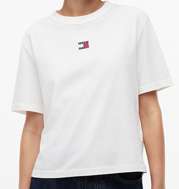 T-shirt Tommy Badge squadrata