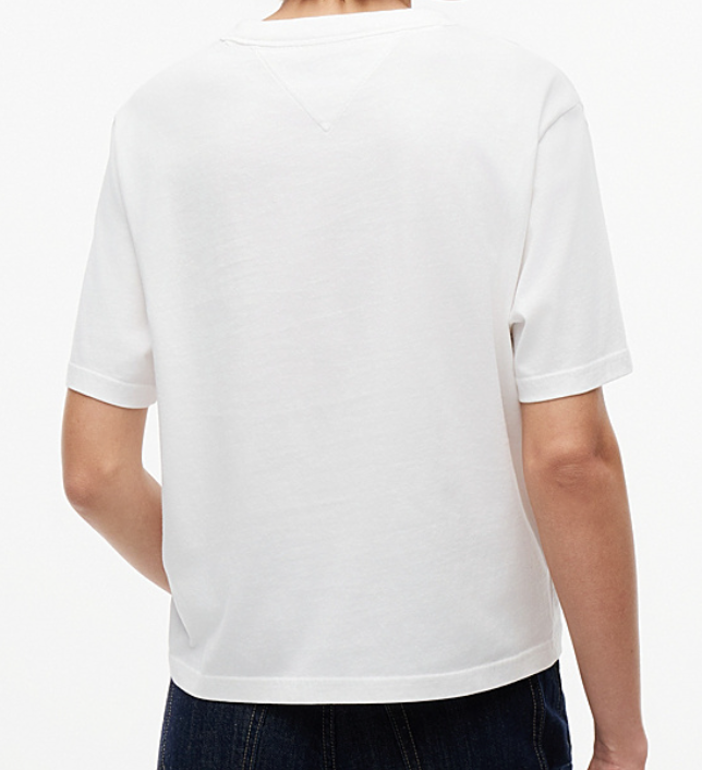 T-shirt Tommy Badge squadrata