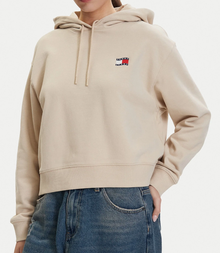 Felpa con cappuccio da donna in cotone