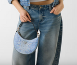 Borsa Guess a spalla Tasmin mini con strass