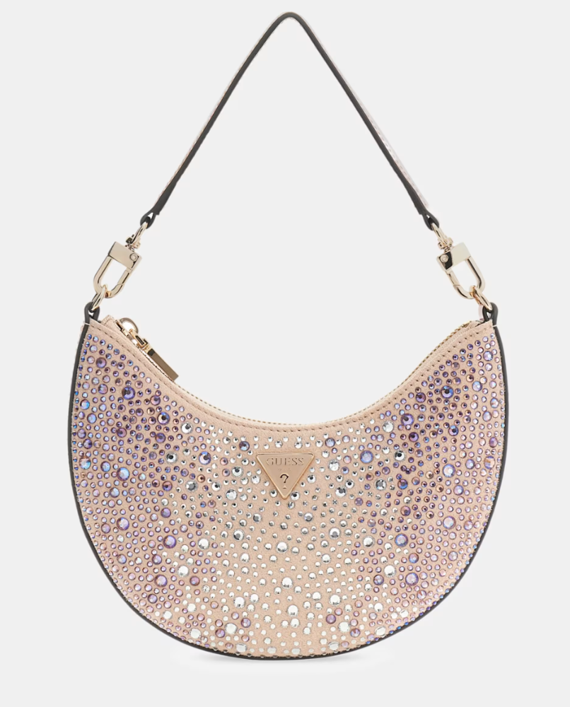 Borsa Guess a spalla Tasmin mini con strass