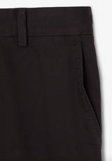 SHORTS CHINO IN TWILL ELASTICIZZATO
