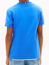 T-shirt in jersey con bandiera ondulata