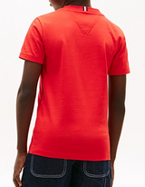 T-shirt in jersey con bandiera ondulata