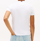 T-shirt in jersey con bandiera ondulata