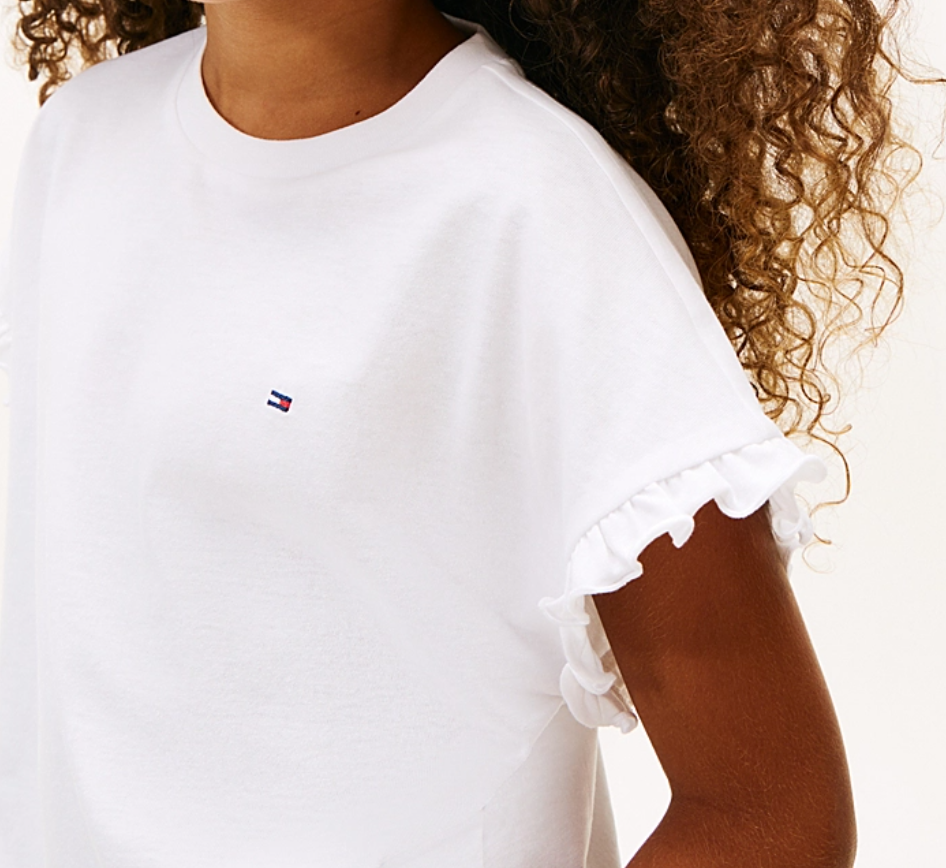 T-shirt Essential relaxed fit con ruches