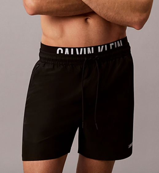 Pantaloncini da bagno corti con fascia in vita doppia - Intense Power