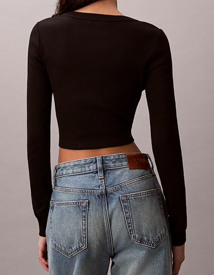 Cardigan in cotone a costine corto