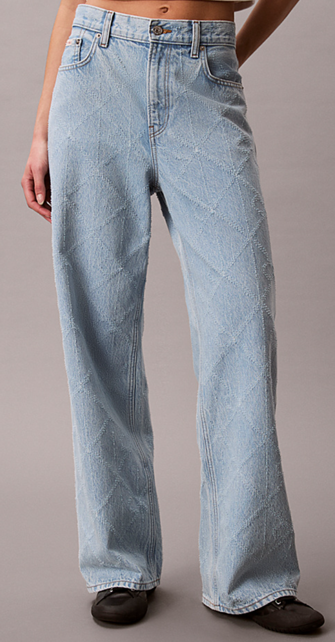 All-Over Logo Baggy Jeans