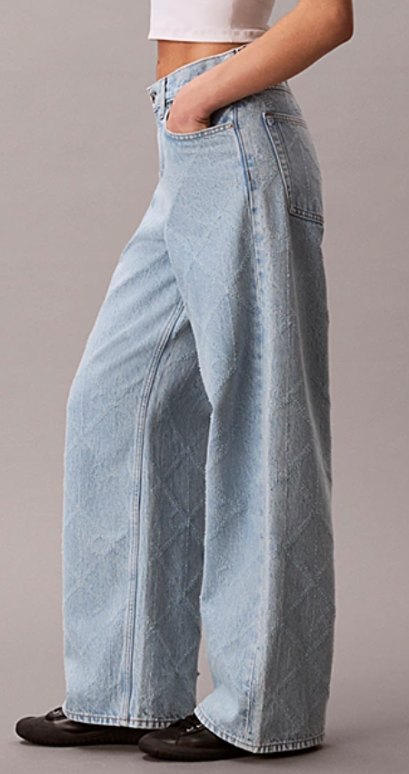 All-Over Logo Baggy Jeans