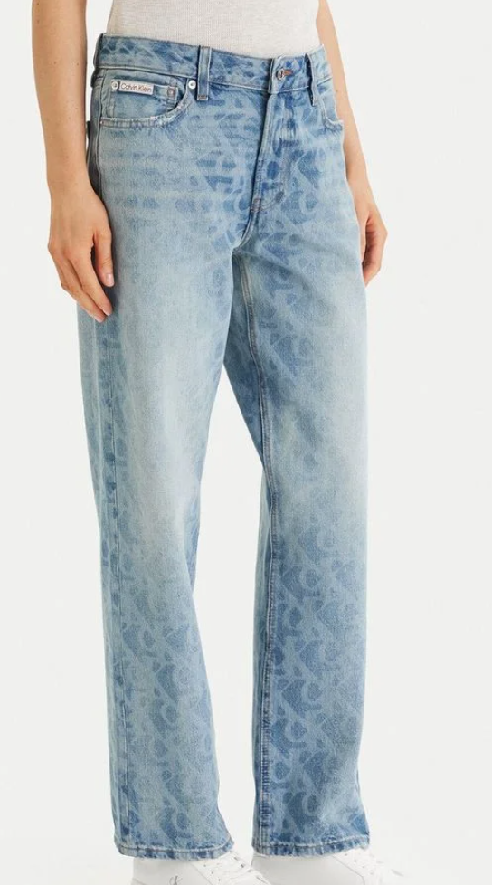 Jeans Straight Fit logato Ck