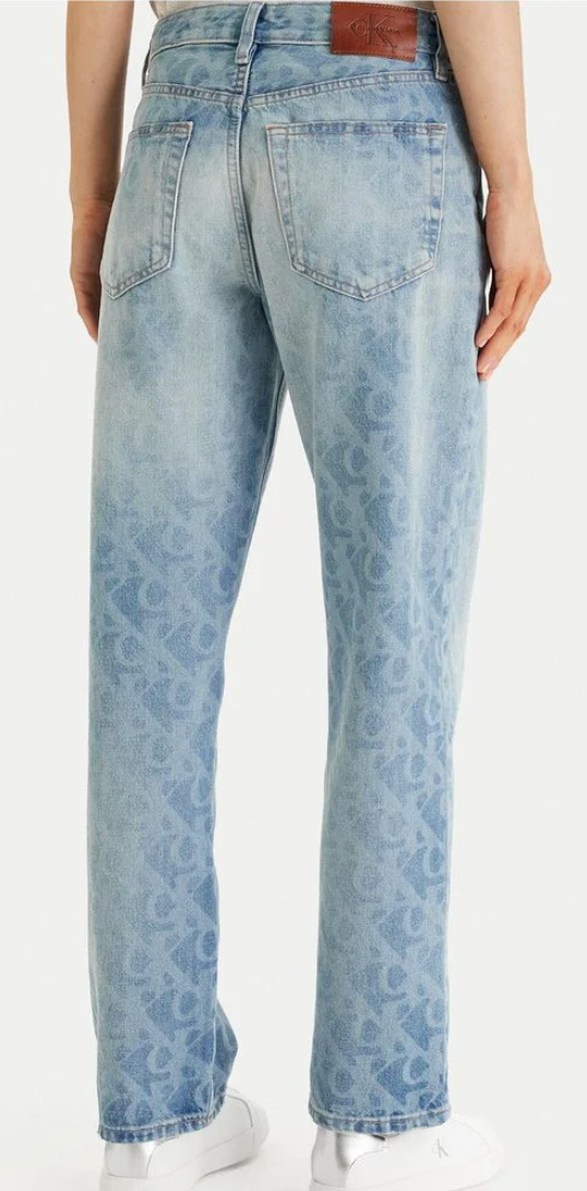 Jeans Straight Fit logato Ck