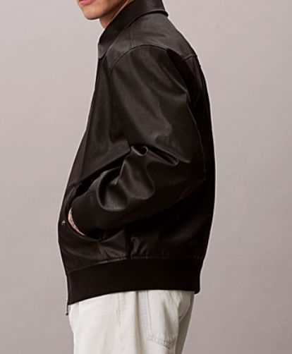 Giubbotto bomber in ecopelle