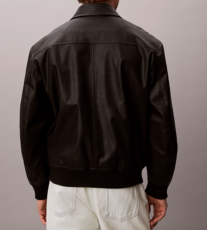 Giubbotto bomber in ecopelle