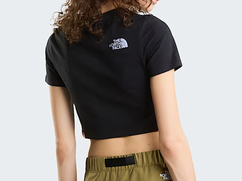 T-shirt corta in vita da donna
