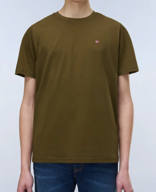 T-shirt a Maniche Corte Salis in Jersey