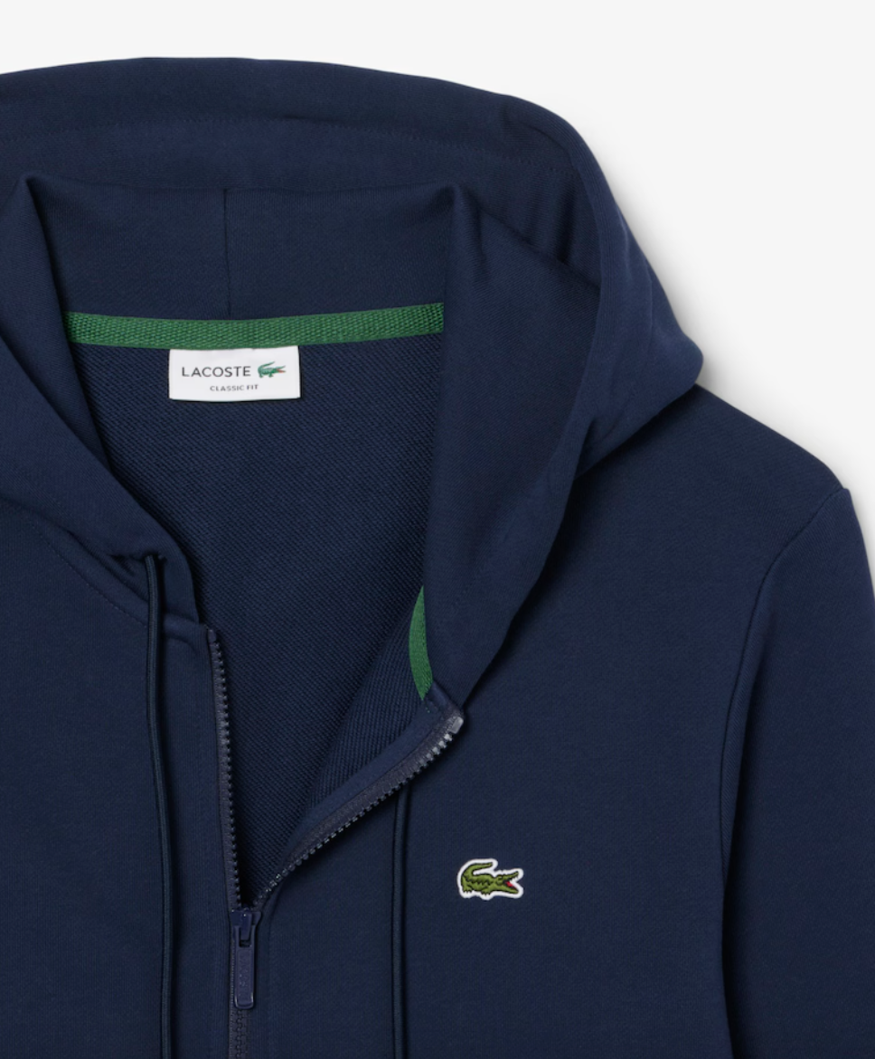 FELPA CON ZIP E CAPPUCCIO CLASSIC FIT