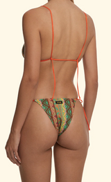 Bikini Donna F**K Triangolo Alto con Slip Regolabile Fantasia