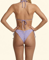 Bikini Donna F**K Triangolo con Slip Regolabile Lilla