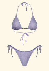 Bikini Donna F**K Triangolo con Slip Regolabile Lilla